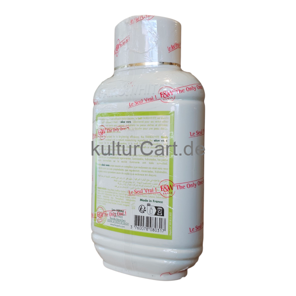 Paris Fair & White Lait aloe Vera brightening moisturizing body lotion (485ml) - image 6 | Malaika afro international Markt | KulturCart