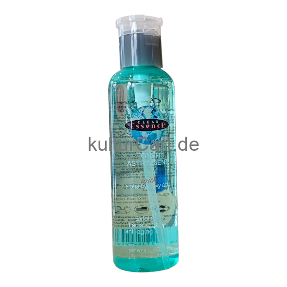 CLEAR ESSENCE TONER ASTRINGENT WITH ALPHA HYDROXY ACID (FACIAL CLEANSER, ANTI-AGING FORMULA) 236ml 8OZ - image 1 | Malaika afro international Markt | KulturCart