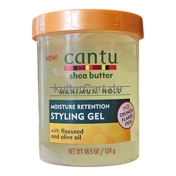Cantu Shea Butter Maximum Hold moisture retention styling gel with flaxseed and olive oil (524g) - image 1 | Malaika afro international Markt | KulturCart