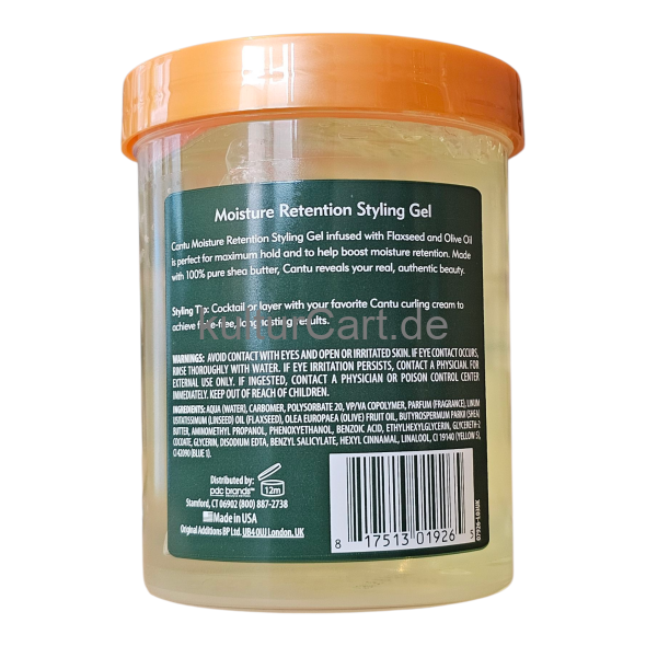 Cantu Shea Butter Maximum Hold moisture retention styling gel with flaxseed and olive oil (524g) - image 3 | Malaika afro international Markt | KulturCart