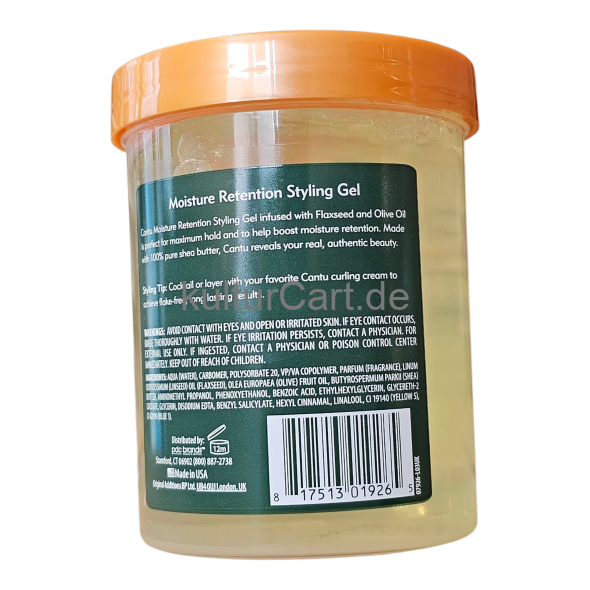 Cantu Shea Butter Maximum Hold moisture retention styling gel with flaxseed and olive oil (524g) - image 4 | Malaika afro international Markt | KulturCart