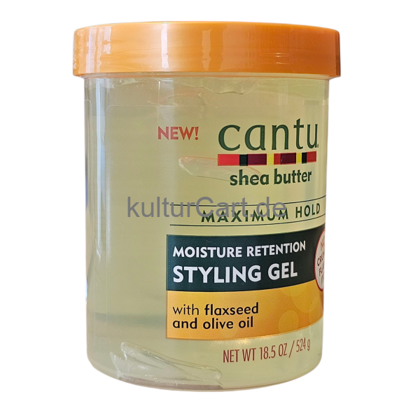 Cantu Shea Butter Maximum Hold moisture retention styling gel with flaxseed and olive oil (524g) - image 6 | Malaika afro international Markt | KulturCart