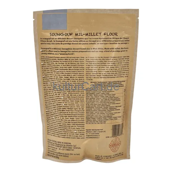 Label afrik 100% nature soungouf milet powder (500g) - image 5 | OMOWEST AFRO INTERCONTINENTAL SHOP | KulturCart