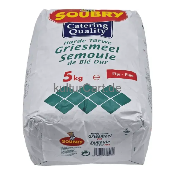 Soubry catering quality durum wheat semolina (5kg) - image 2 | OMOWEST AFRO INTERCONTINENTAL SHOP | KulturCart