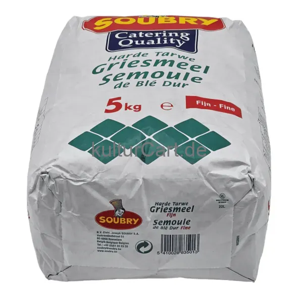 Soubry catering quality durum wheat semolina (5kg) - image 6 | OMOWEST AFRO INTERCONTINENTAL SHOP | KulturCart