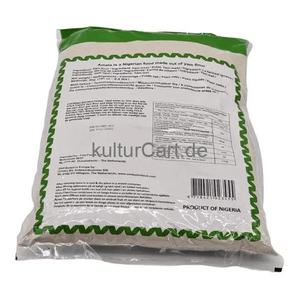 Fola foods authentic african food yam flour (elubo isu) (4kg) - image 5 | OMOWEST AFRO INTERCONTINENTAL SHOP | KulturCart