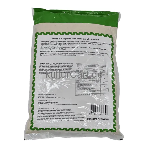 Fola foods authentic african food yam flour (elubo isu) (4kg) - image 7 | OMOWEST AFRO INTERCONTINENTAL SHOP | KulturCart