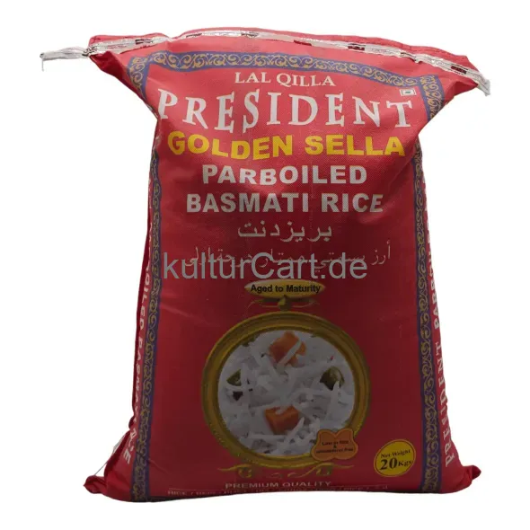 Lal qilla president golden sela parboiled basmati rice (20kg) - image 4 | OMOWEST AFRO INTERCONTINENTAL SHOP | KulturCart