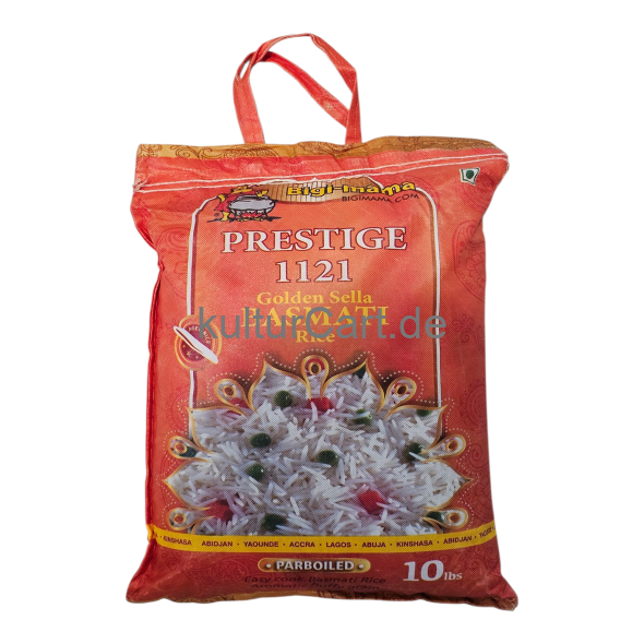 Bigi-mama Prestige 1121 Golden Sella Basmati Rice (10lbs) - image 1 | Malaika afro international Markt | KulturCart