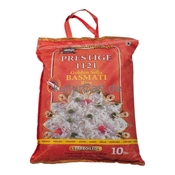 Bigi-mama Prestige 1121 Golden Sella Basmati Rice (10lbs) - image 2 | Malaika afro international Markt | KulturCart