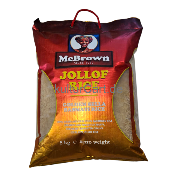 McBrown Jollof Rice Golden Sella Basmati Rice (5kg) - image 1 | Malaika afro international Markt | KulturCart