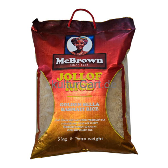 McBrown Jollof Rice Golden Sella Basmati Rice (5kg) - image 2 | Malaika afro international Markt | KulturCart