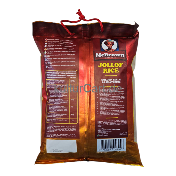 McBrown Jollof Rice Golden Sella Basmati Rice (5kg) - image 4 | Malaika afro international Markt | KulturCart
