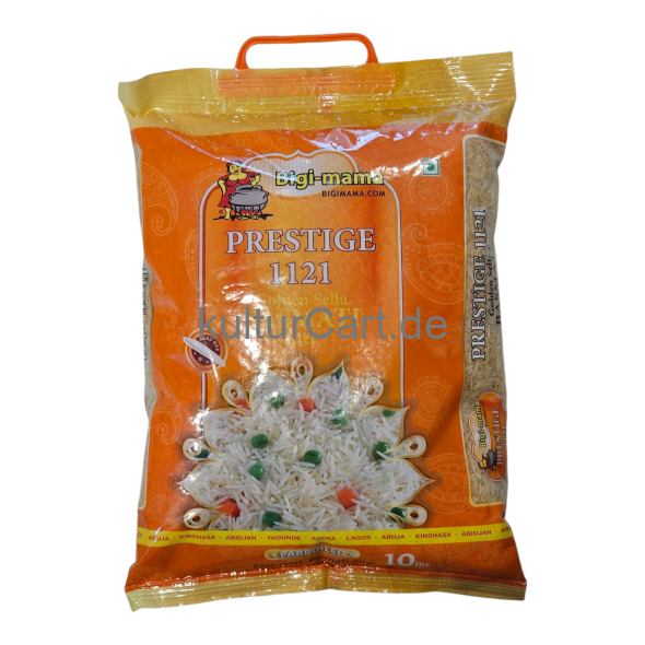 Bigi-mama Prestige 1121 Golden Sella Basmati Rice (10lbs) - image 1 | Malaika afro international Markt | KulturCart