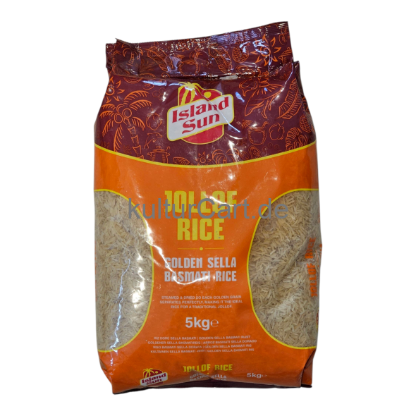 Island Sun Jollof Rice Golden Sella Basmati Rice (5kg) - image 4 | Malaika afro international Markt | KulturCart