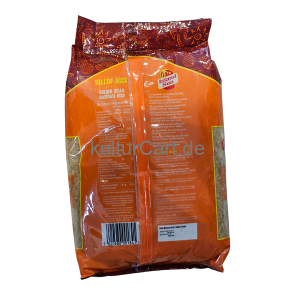 Island Sun Jollof Rice Golden Sella Basmati Rice (5kg) - image 6 | Malaika afro international Markt | KulturCart