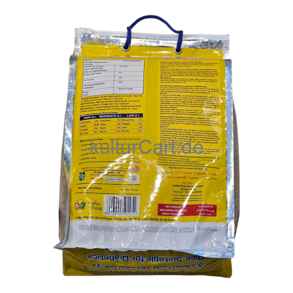 Maharani Parboiled Basmati Rice Suitable for Diabetics (5kg) - image 7 | Malaika afro international Markt | KulturCart