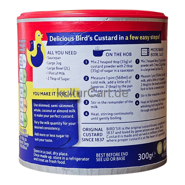 Bird‘s Original Custard Powder(300g) - image 3 | Malaika afro international Markt | KulturCart