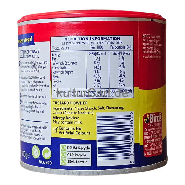 Bird‘s Original Custard Powder(300g) - image 5 | Malaika afro international Markt | KulturCart