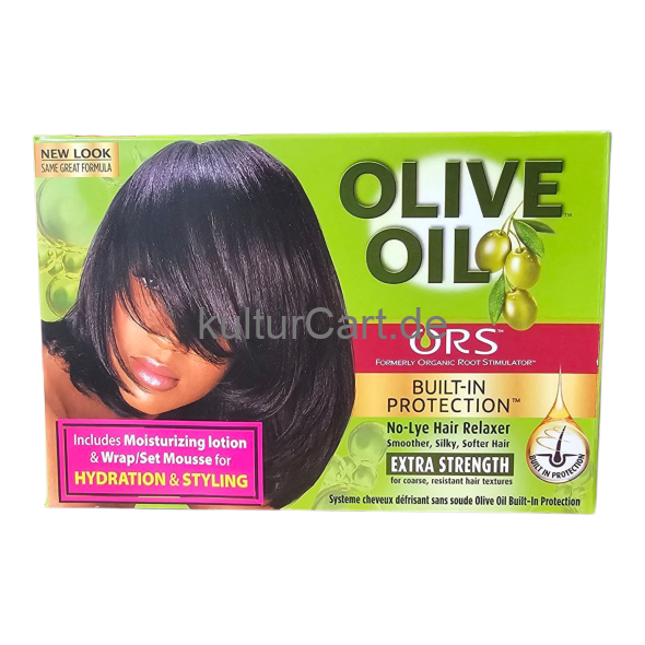 ORS OLIVE OIL No lye hair relaxer, smoother, silky, softer hair, extra strength for coarse, resistant hair textures - image 1 | Malaika afro international Markt | KulturCart