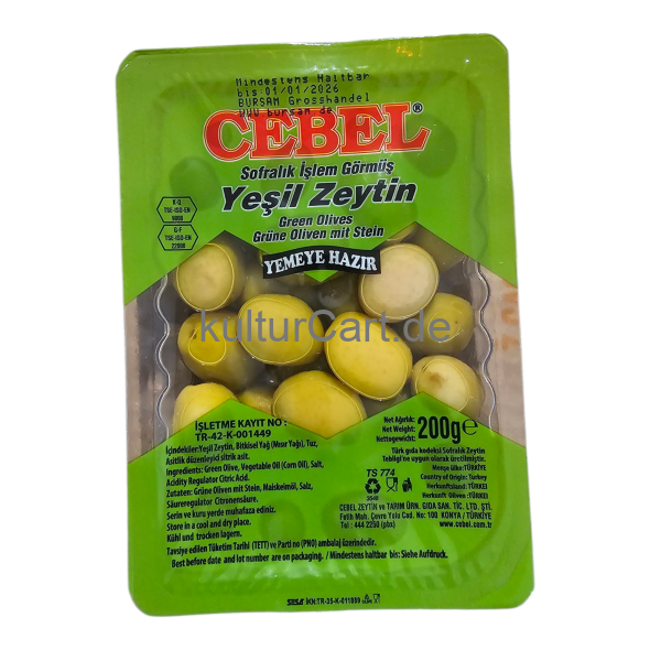 Cebel Yesil zeytin (200g) - image 1 | Malaika afro international Markt | KulturCart