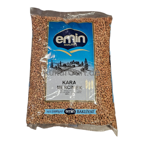 Emin Bakliyat Kara Mercimek (1000g) - image 1 | Malaika afro international Markt
