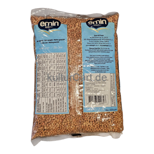 Emin Bakliyat Kara Mercimek (1000g) - image 3 | Malaika afro international Markt