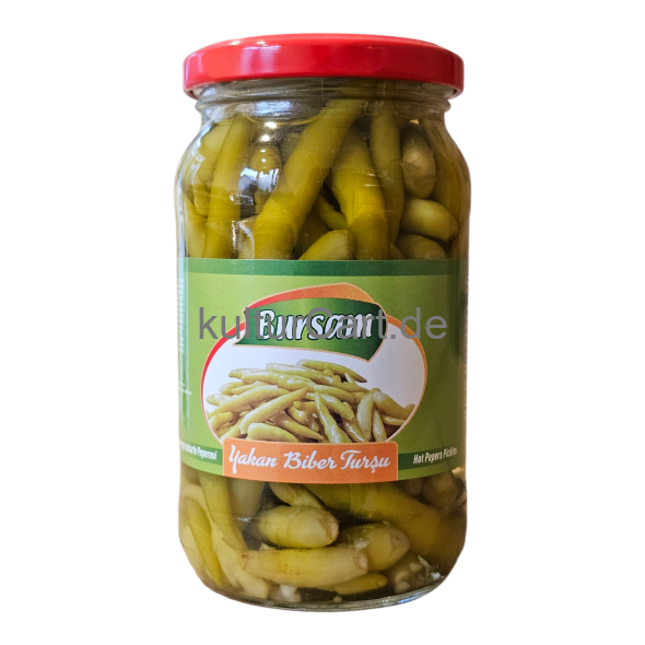 Bursam Yakan Biber Tursu | Eingelegte scharfe Peperoni | Hot Pepers Pickles (340g) - image 1 | Malaika afro international Markt | KulturCart