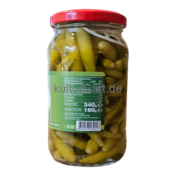 Bursam Yakan Biber Tursu | Eingelegte scharfe Peperoni | Hot Pepers Pickles (340g) - image 4 | Malaika afro international Markt | KulturCart