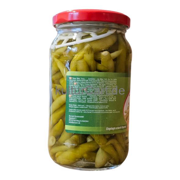 Bursam Yakan Biber Tursu | Eingelegte scharfe Peperoni | Hot Pepers Pickles (340g) - image 6 | Malaika afro international Markt | KulturCart