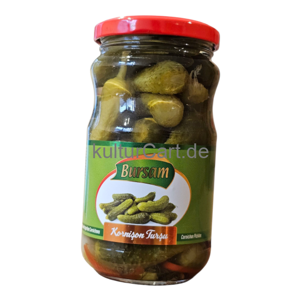 Bursam Korniçon Turçu | Cornichon pickles | Eingelegte Gewürgurken Cornichons (370g) - image 1 | Malaika afro international Markt | KulturCart