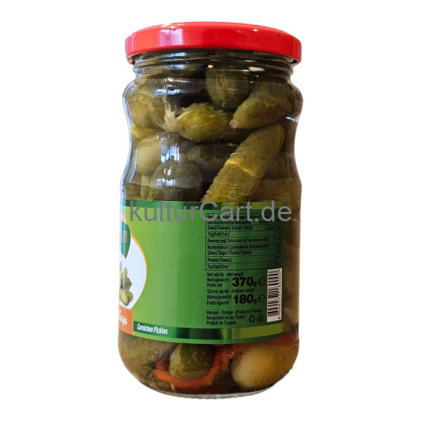 Bursam Korniçon Turçu | Cornichon pickles | Eingelegte Gewürgurken Cornichons (370g) - image 2 | Malaika afro international Markt | KulturCart