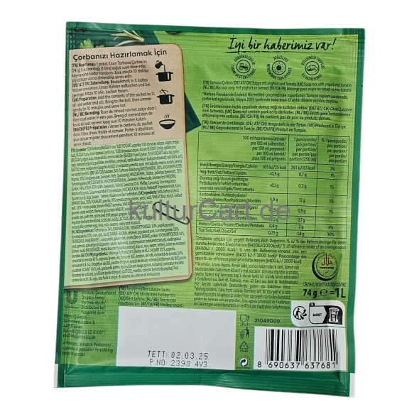 Knorr Tarhana Corbasi (74g) - image 2 | Malaika afro international Markt | KulturCart