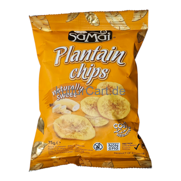 SaMai Plantain Chips naturally sweet (75g) - image 1 | Malaika afro international Markt | KulturCart