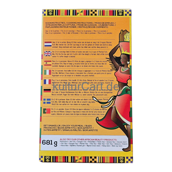African Beauty Yellow Plantain Fufu (681g) - image 10 | Malaika afro international Markt | KulturCart