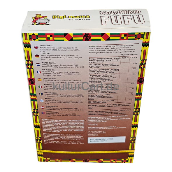 Bigi-mama Instant Cocoyam Fufu (680g) - image 10 | Malaika afro international Markt