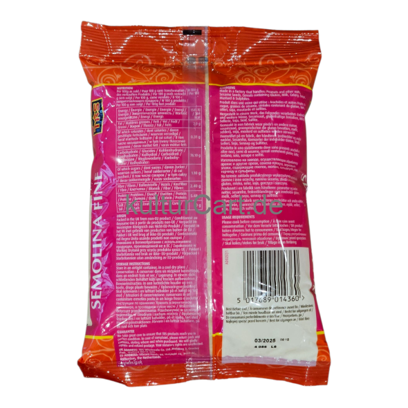 TRS Asia‘s Finest Foods Semolina Fine (500g) - image 3 | Malaika afro international Markt | KulturCart