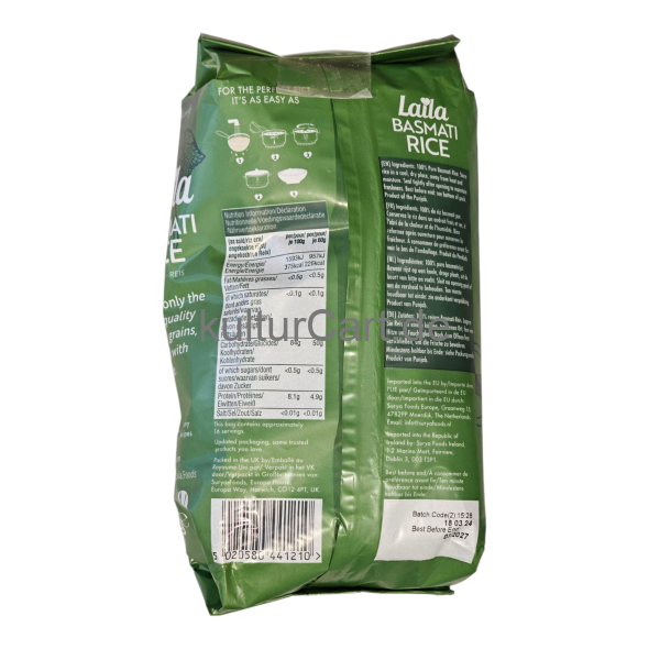 Laila Basmati Rice (1kg) - image 4 | Malaika afro international Markt | KulturCart