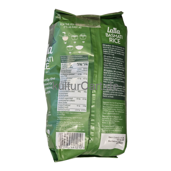 Laila Basmati Rice (1kg) - image 5 | Malaika afro international Markt | KulturCart