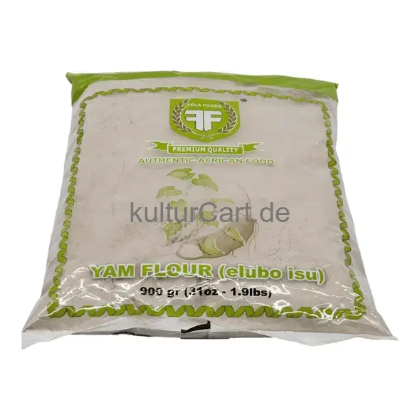 Fola foods authentic african food yam flour (elubo isu) (900gr) - image 1 | OMOWEST AFRO INTERCONTINENTAL SHOP | KulturCart