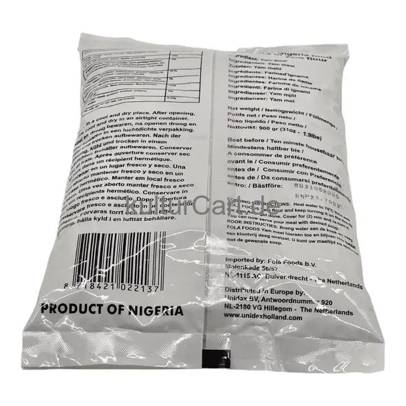 Fola foods authentic african food yam flour (elubo isu) (900gr) - image 4 | OMOWEST AFRO INTERCONTINENTAL SHOP | KulturCart