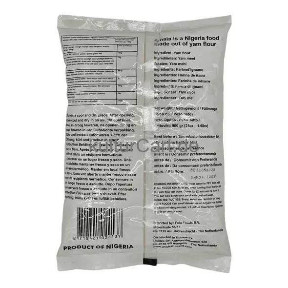 Fola foods authentic african food yam flour (elubo isu) (900gr) - image 6 | OMOWEST AFRO INTERCONTINENTAL SHOP | KulturCart