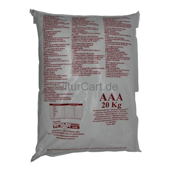 Royal Thai Jasmine White Scented Rice (20kg) - image 2 | Afro Family Shop | KulturCart