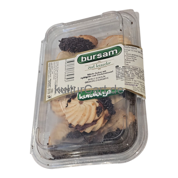 Bursam kurabiye Mürbe kekes mit Apfelgelee und Zuckerstreusel (300g) - image 3 | Malaika afro international Markt