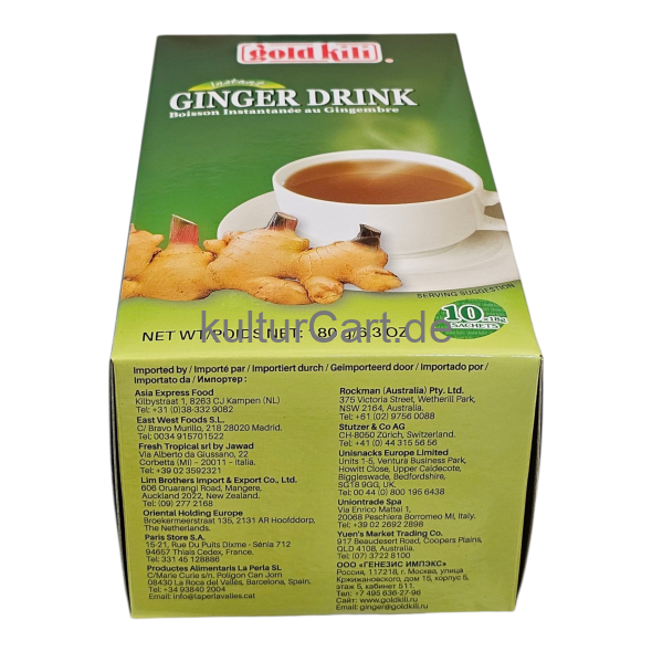 Gold Kili - Instant Ginger Drink (10x18g Sachets) (180g) - image 12 | Malaika afro international Markt | KulturCart