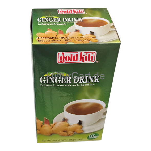 Gold Kili - Instant Ginger Drink (10x18g Sachets) (180g) - image 2 | Malaika afro international Markt | KulturCart