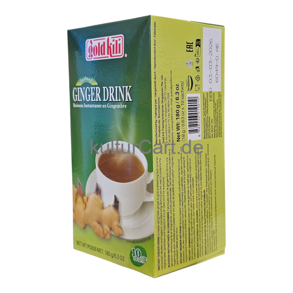 Gold Kili - Instant Ginger Drink (10x18g Sachets) (180g) - image 3 | Malaika afro international Markt | KulturCart