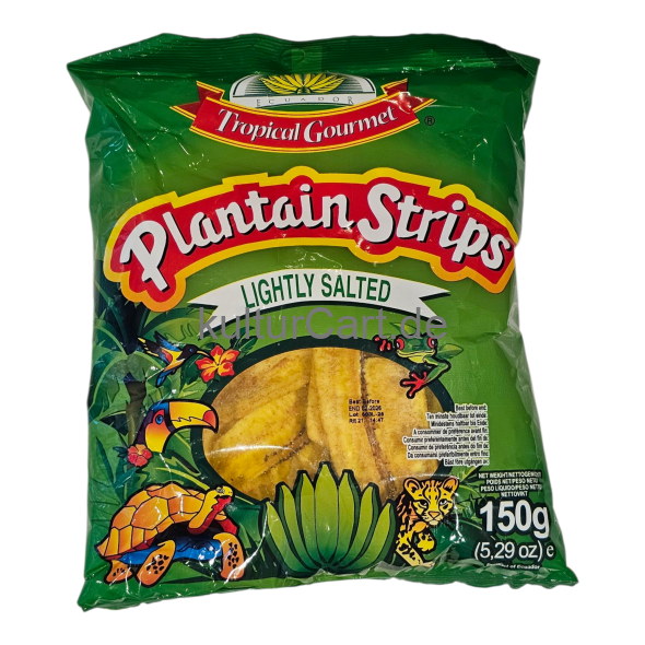 Tropical Gourmet Plantain Strips Lightly Salted (150g) - image 1 | Malaika afro international Markt | KulturCart
