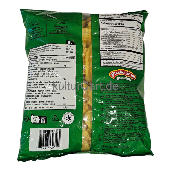 Tropical Gourmet Plantain Strips Lightly Salted (150g) - image 3 | Malaika afro international Markt | KulturCart