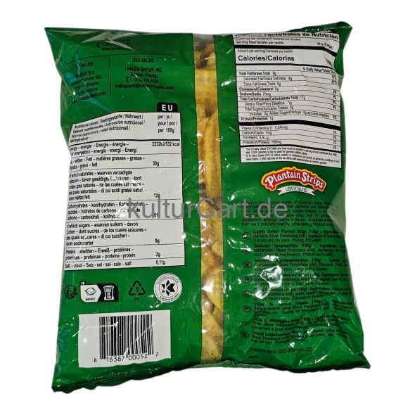 Tropical Gourmet Plantain Strips Lightly Salted (150g) - image 4 | Malaika afro international Markt | KulturCart